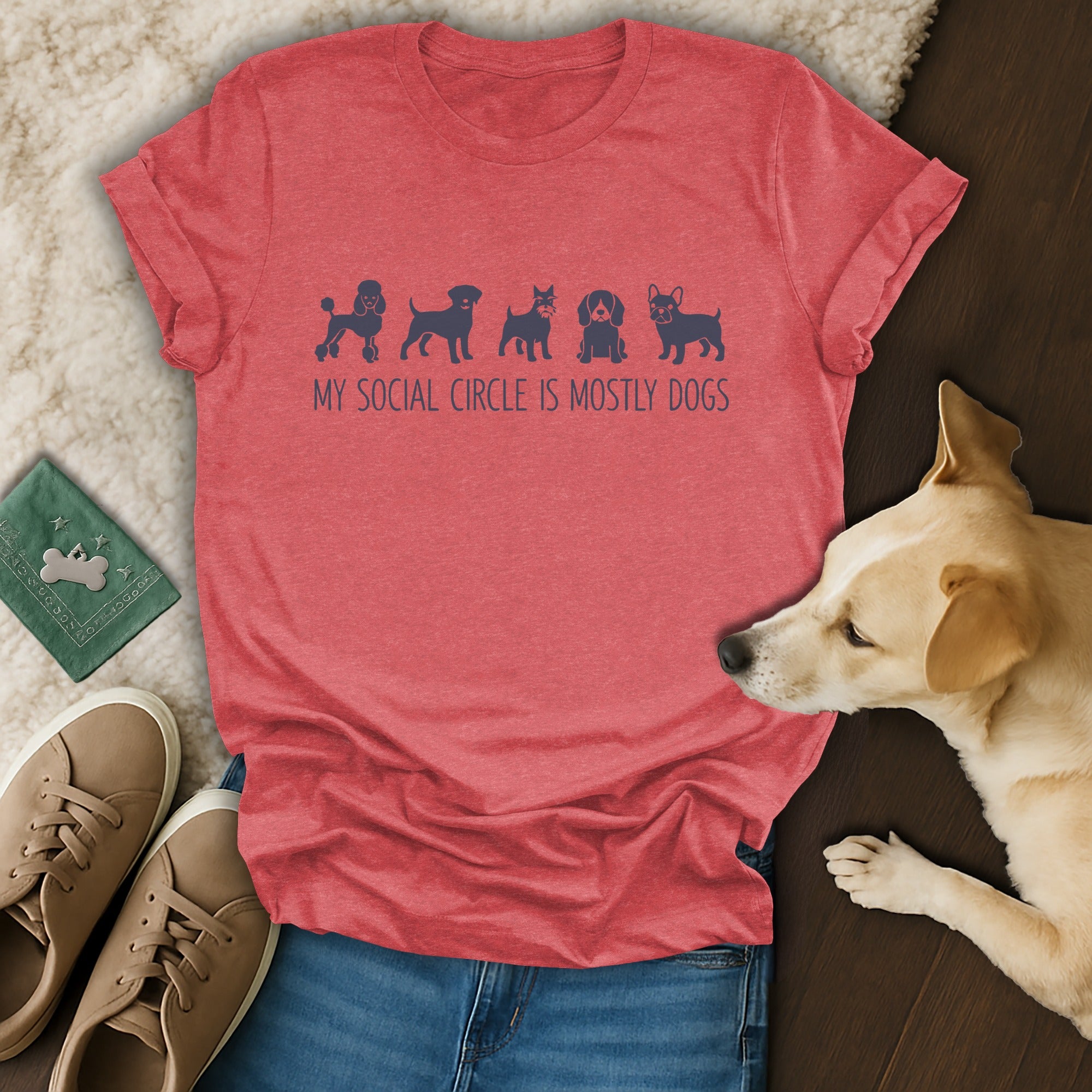 My Social Circle is Mostly Dogs Graphic Tee