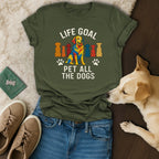 Life Goal Pet All The Dogs Shirt for Dog Lovers