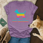 Stay Grounded Dog Silhouette Graphic T-Shirt