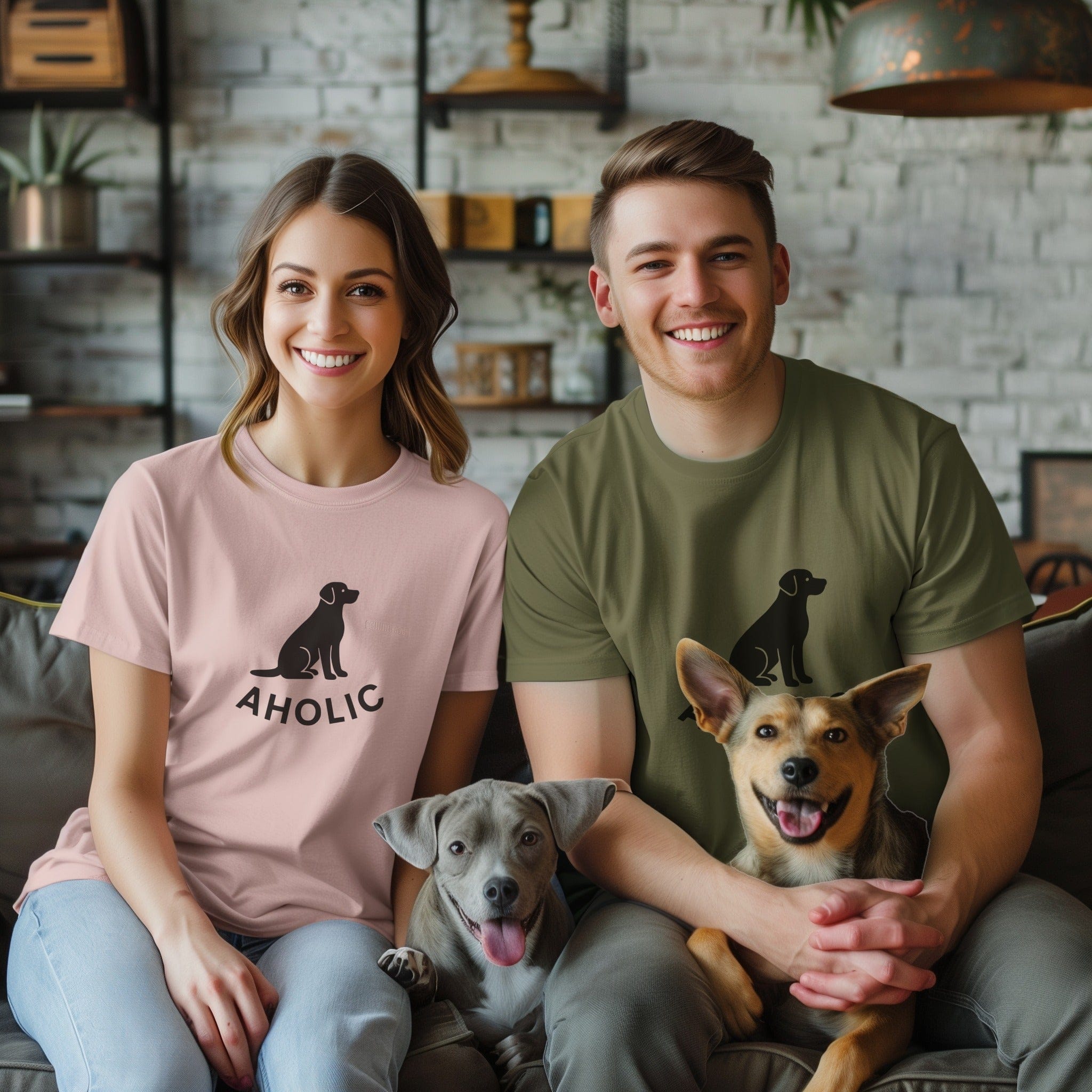 Dog Aholic Graphic Tee for Dog Lovers