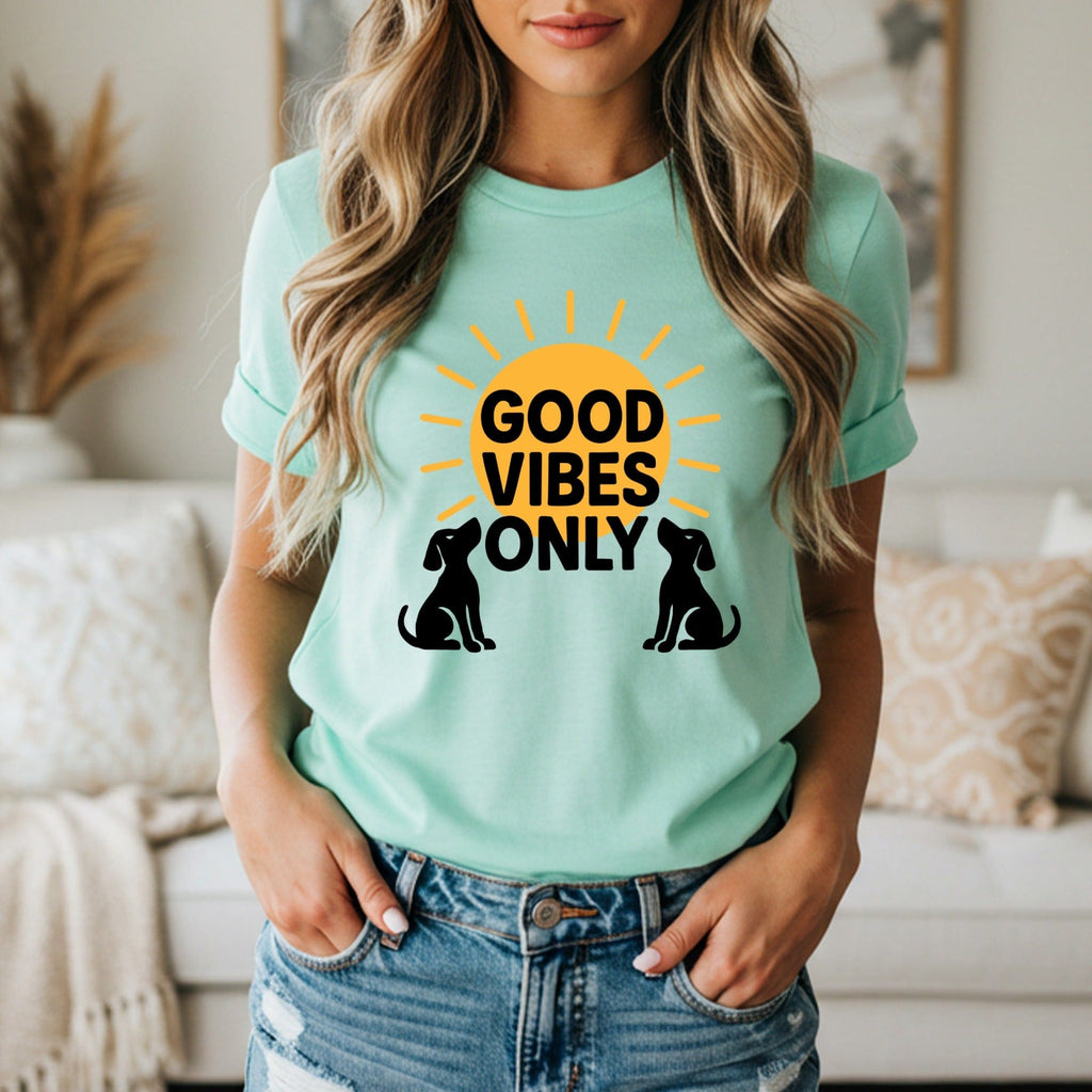 Bright Sunburst Good Vibes Only Graphic Tee