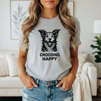 Choosing Happy Dog Graphic T-Shirt for Dog Lovers