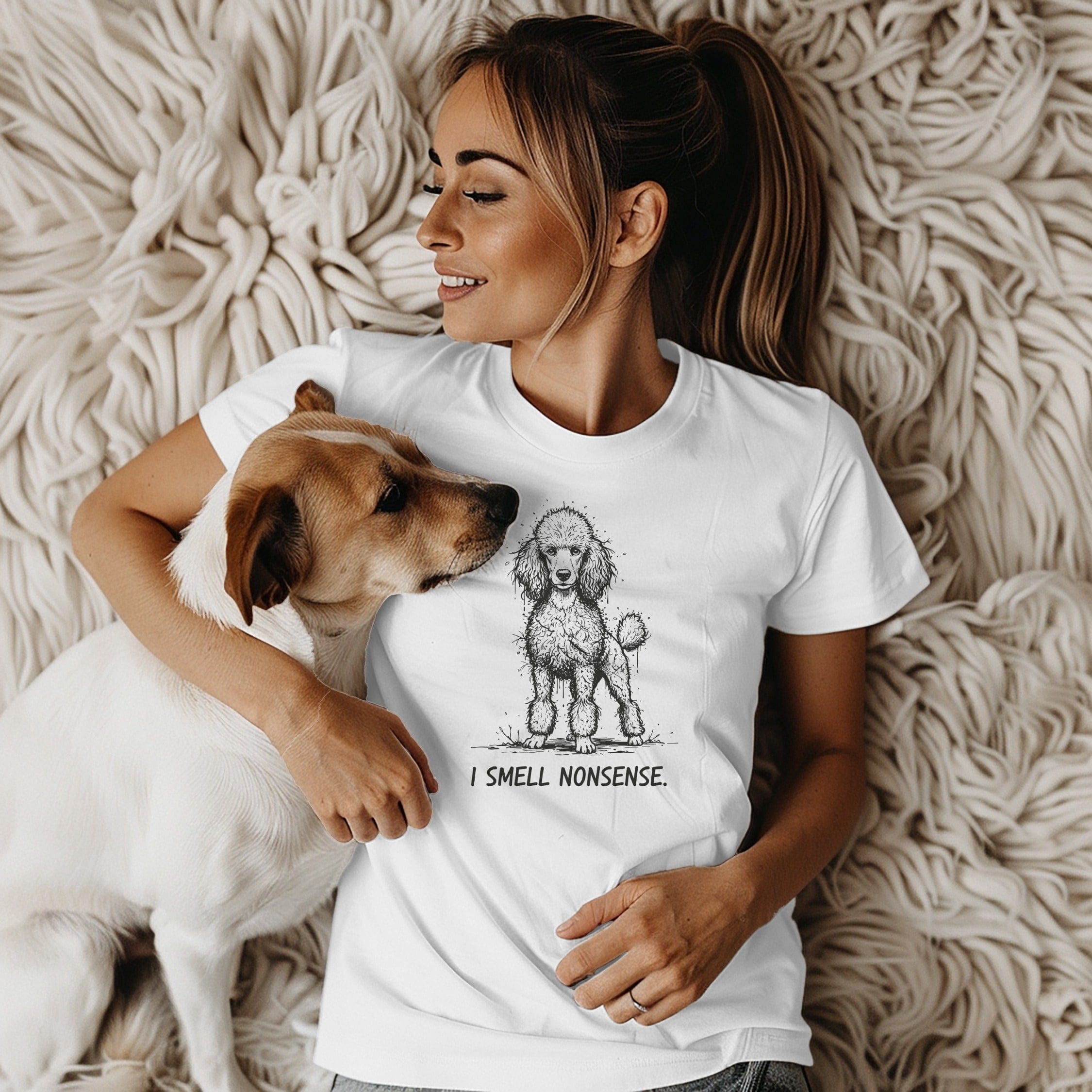 I Smell Nonsense Funny Dog Graphic Shirt
