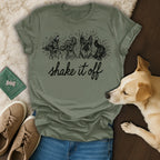 Shake It Off Dog Illustrations Graphic T-Shirt