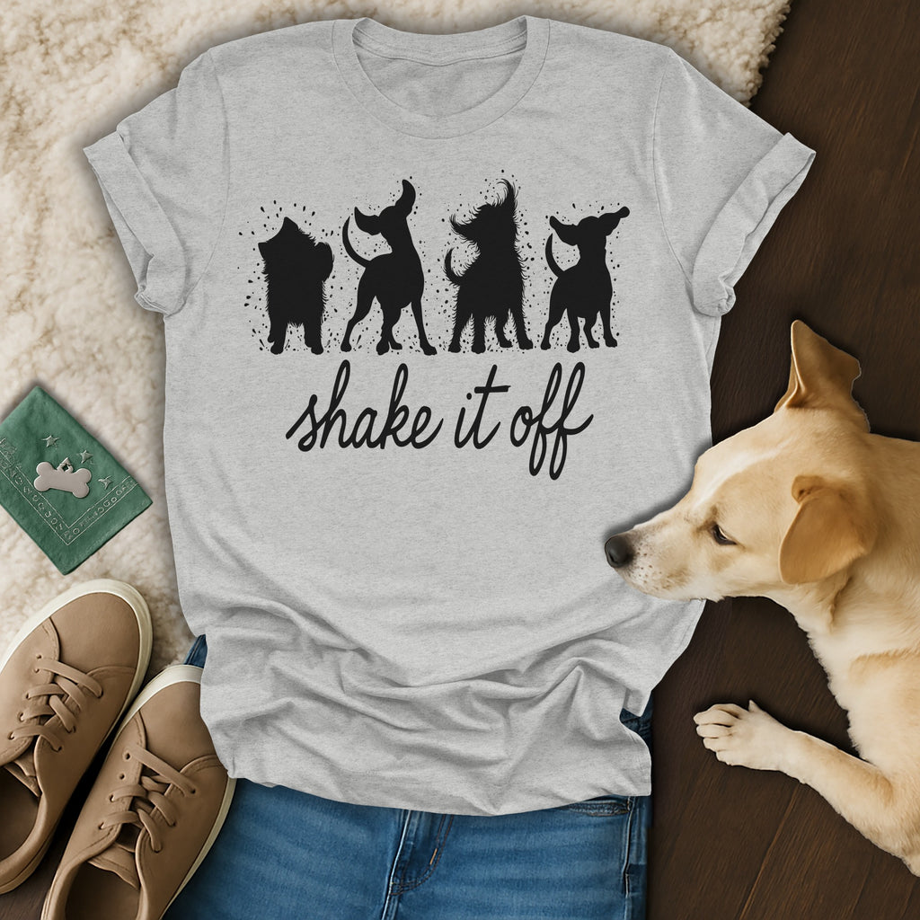 Shake It Off Dancing Dogs Graphic T-Shirt