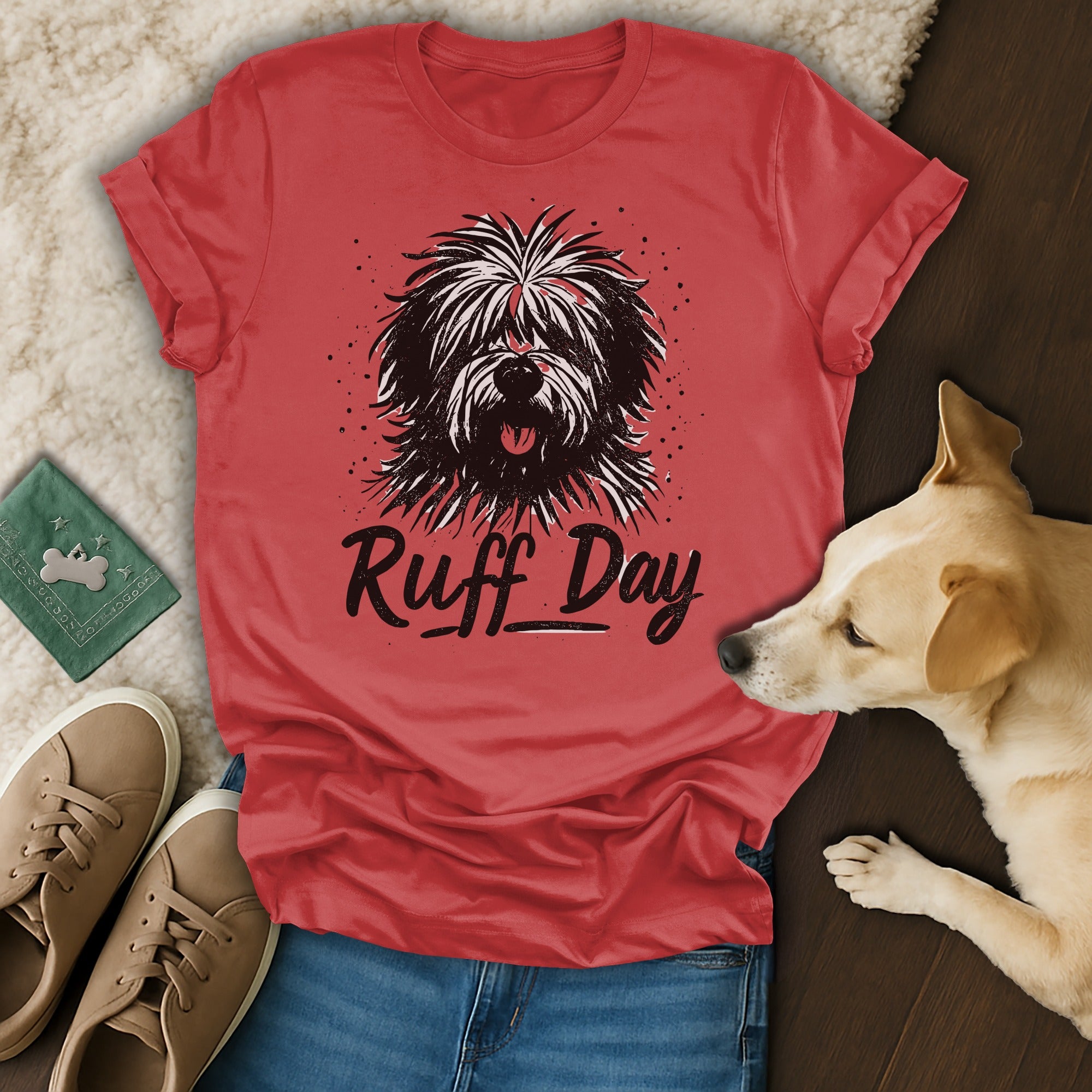 Ruff Day Dog Graphic Tee Perfect for Pet Lovers
