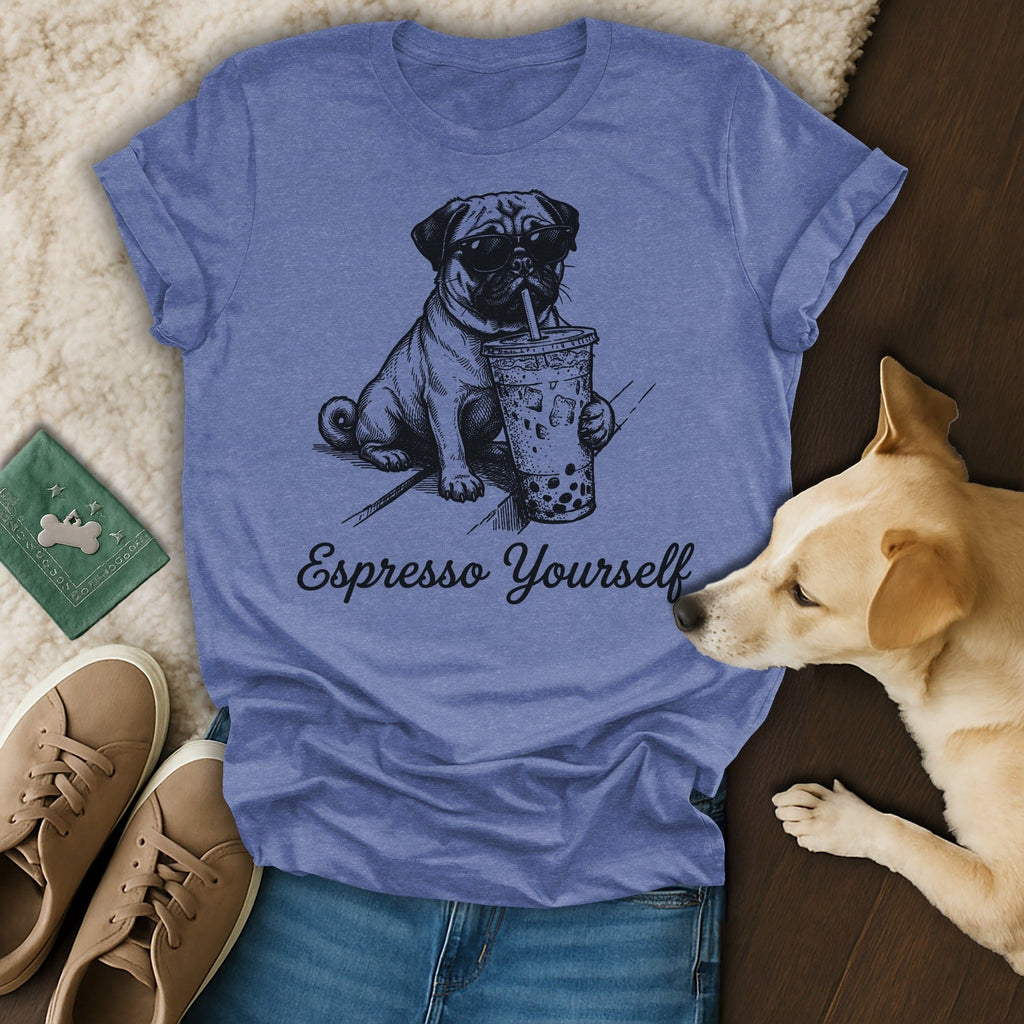 Pug Dog Espresso Yourself Sunglasses Boba Drink product type