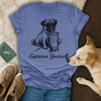 Pug Dog Espresso Yourself Sunglasses Boba Drink product type