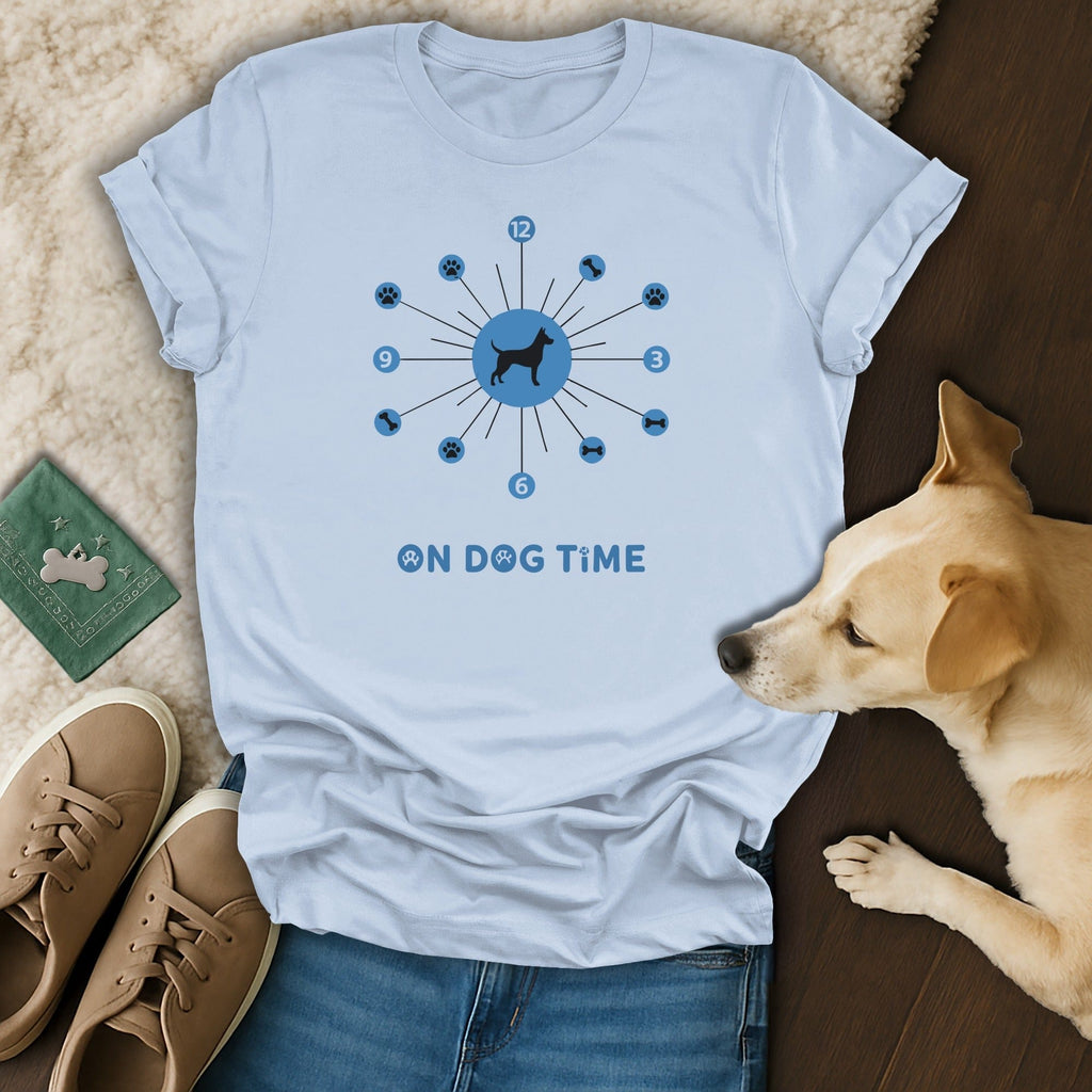 On Dog Time Cute Dog Lover Graphic Tee Product