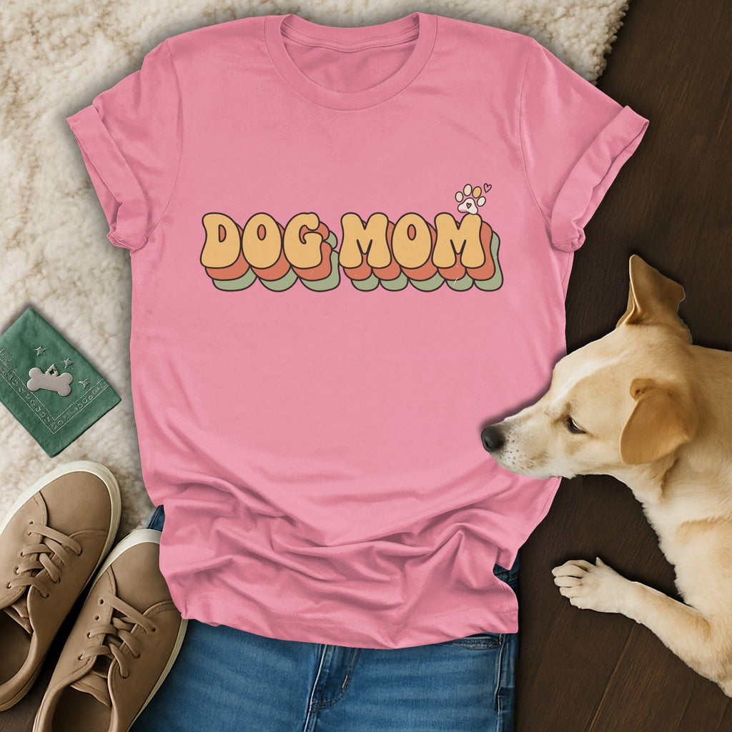 Retro Dog Mom Graphic T-Shirt 🐾