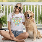 Vibrant Butterfly Wings Dog Art Graphic Unique product type