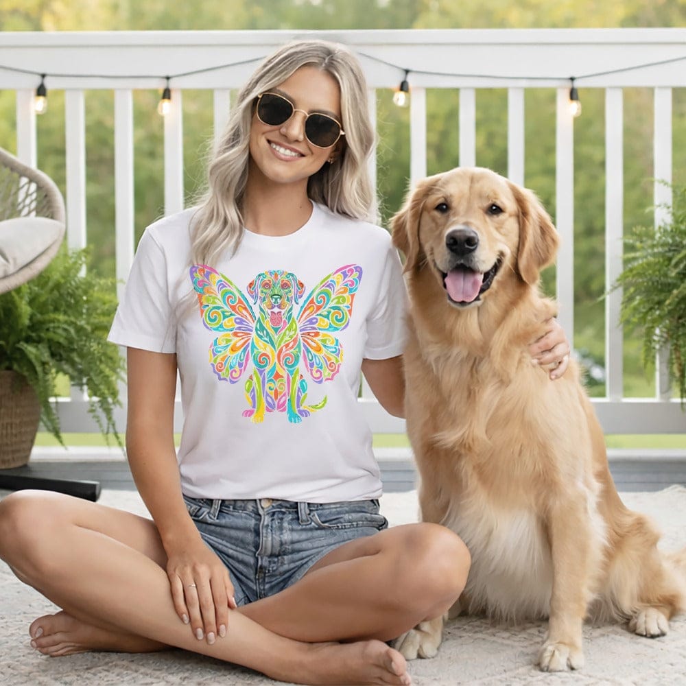 Vibrant Butterfly Wings Dog Art Graphic Unique product type