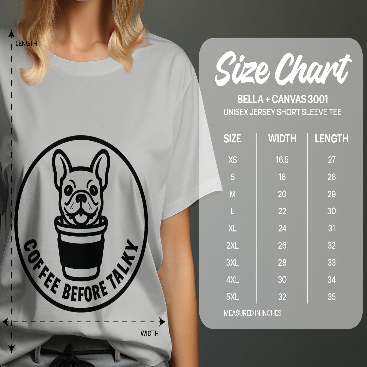 Coffee Before Talky Dog With Coffee Cup Tee Shirt