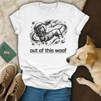 Cosmic Wiener Dog Astronaut out of this woof product type