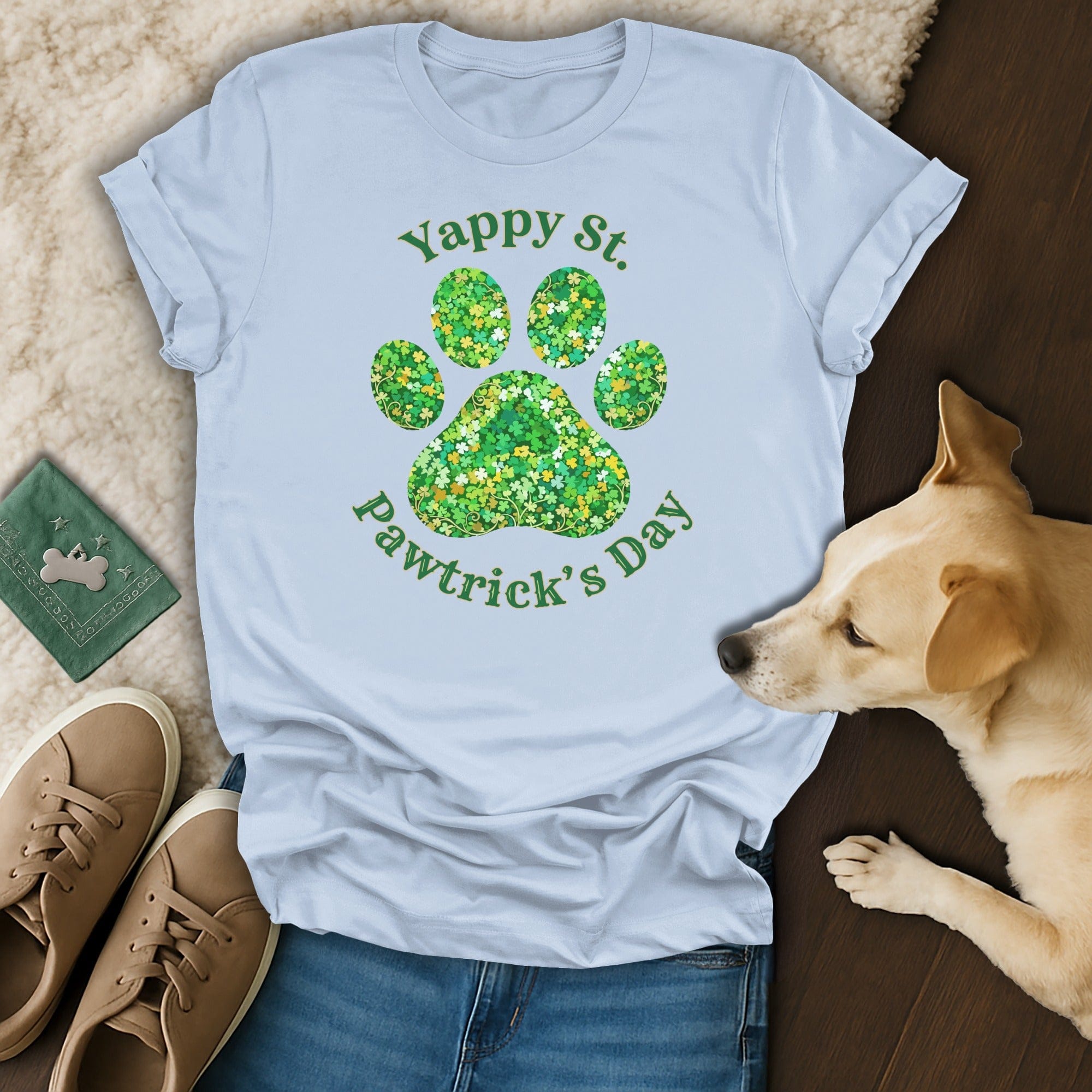 Yappy St. Pawtrick's Day Dog Lover Graphic T-Shirt