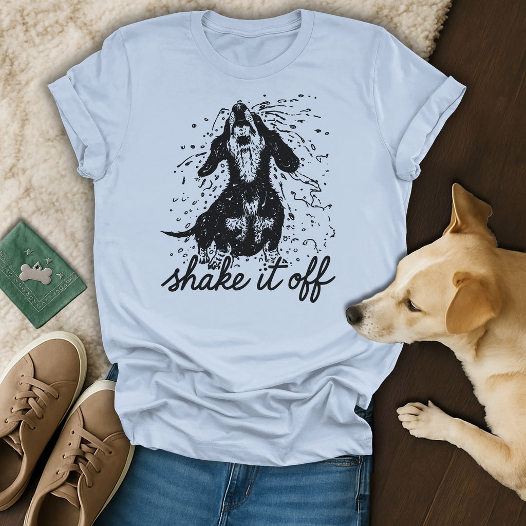 Shake It Off Cute Dog Graphic T-Shirt Perfect Gift
