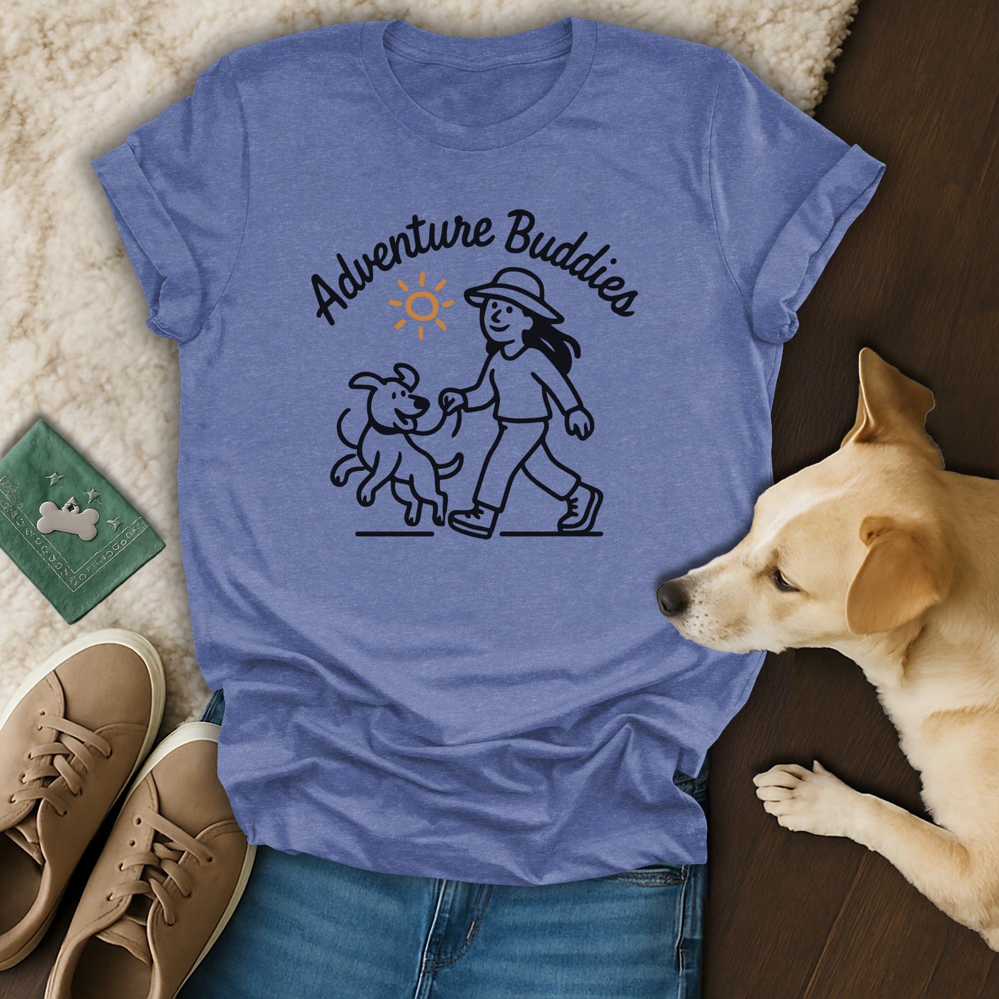 Adventure Buddies Graphic T-Shirt for Dog Lovers