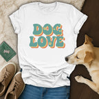 Retro Dog Love T-Shirt 🌻🐕