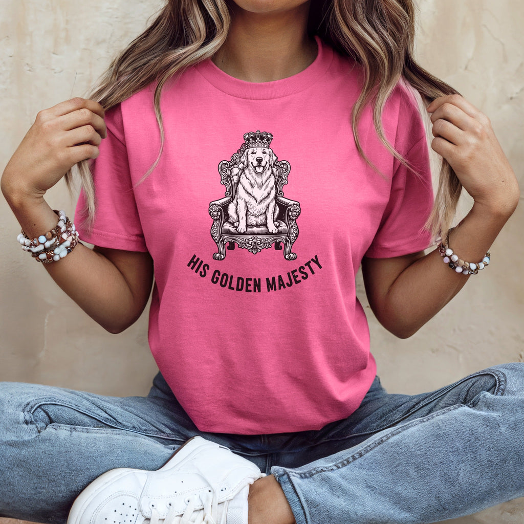 His Golden Majesty Graphic Tee for Dog Lovers