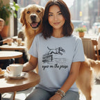 Eyes on the Prize Jumping Dog T-shirt Design