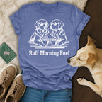 Dogs Sunglasses Coffee Ruff Morning Fuel blue product type