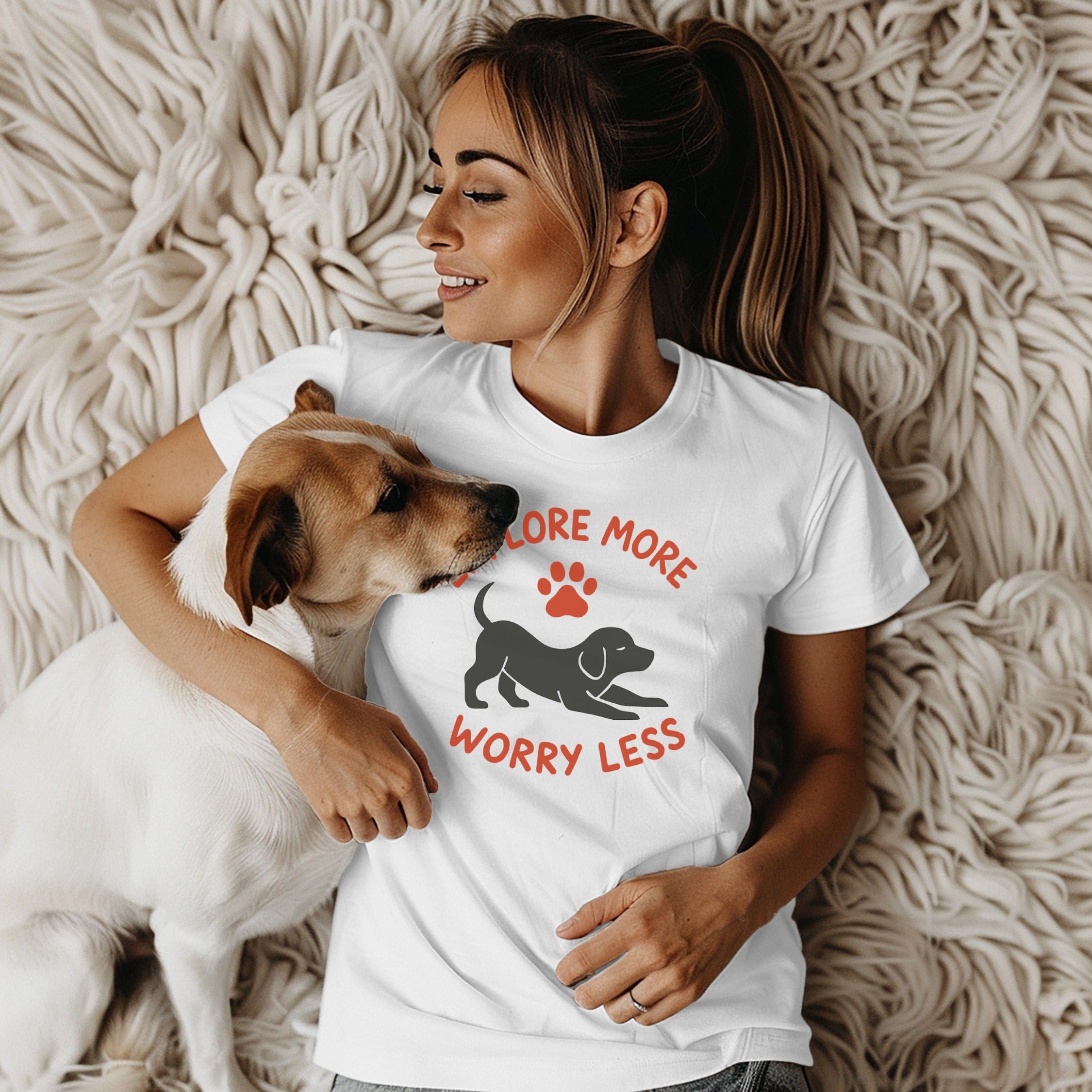 More More Worry Less Motivational Tee Product