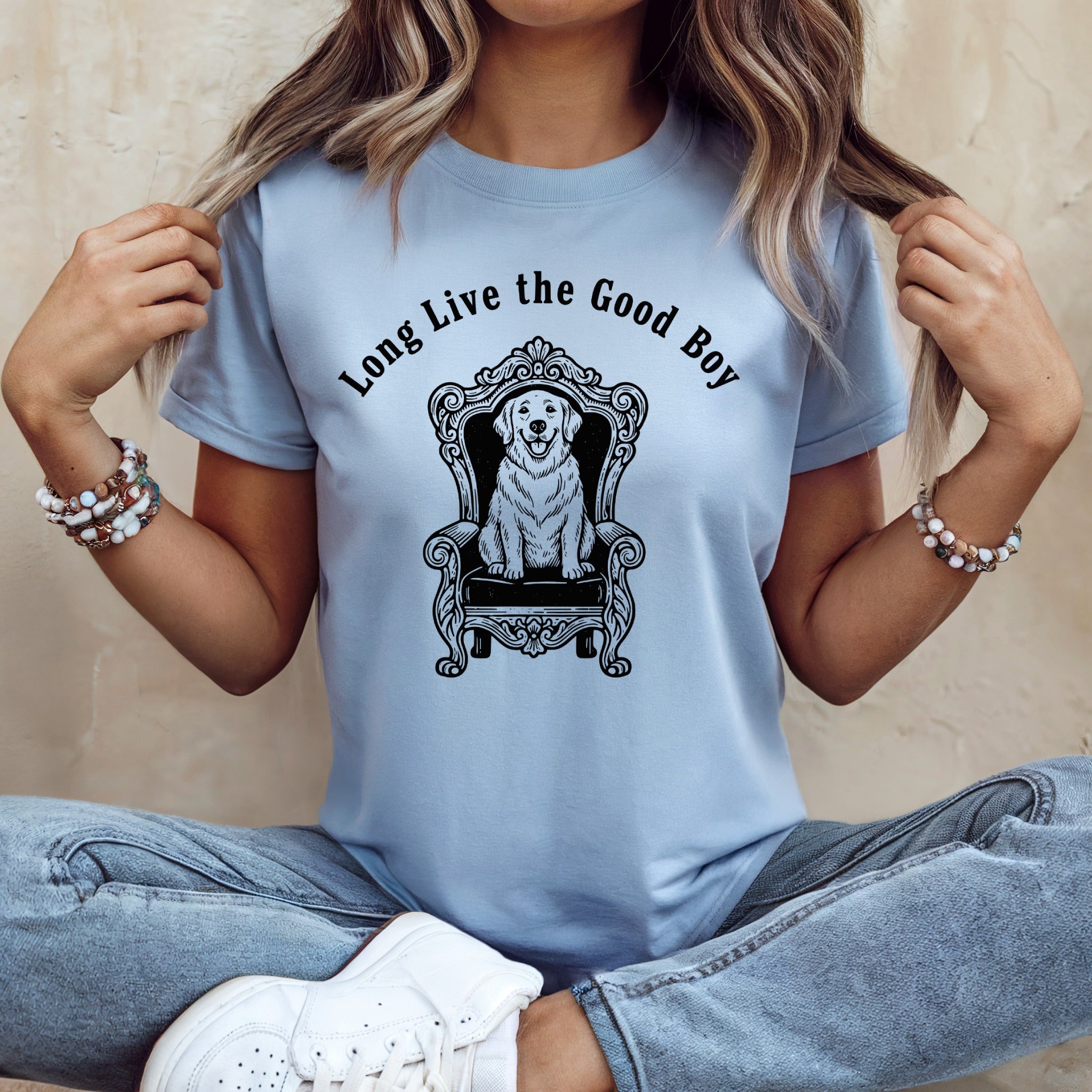 Long Live the Good Boy Dog Throne Graphic Tee