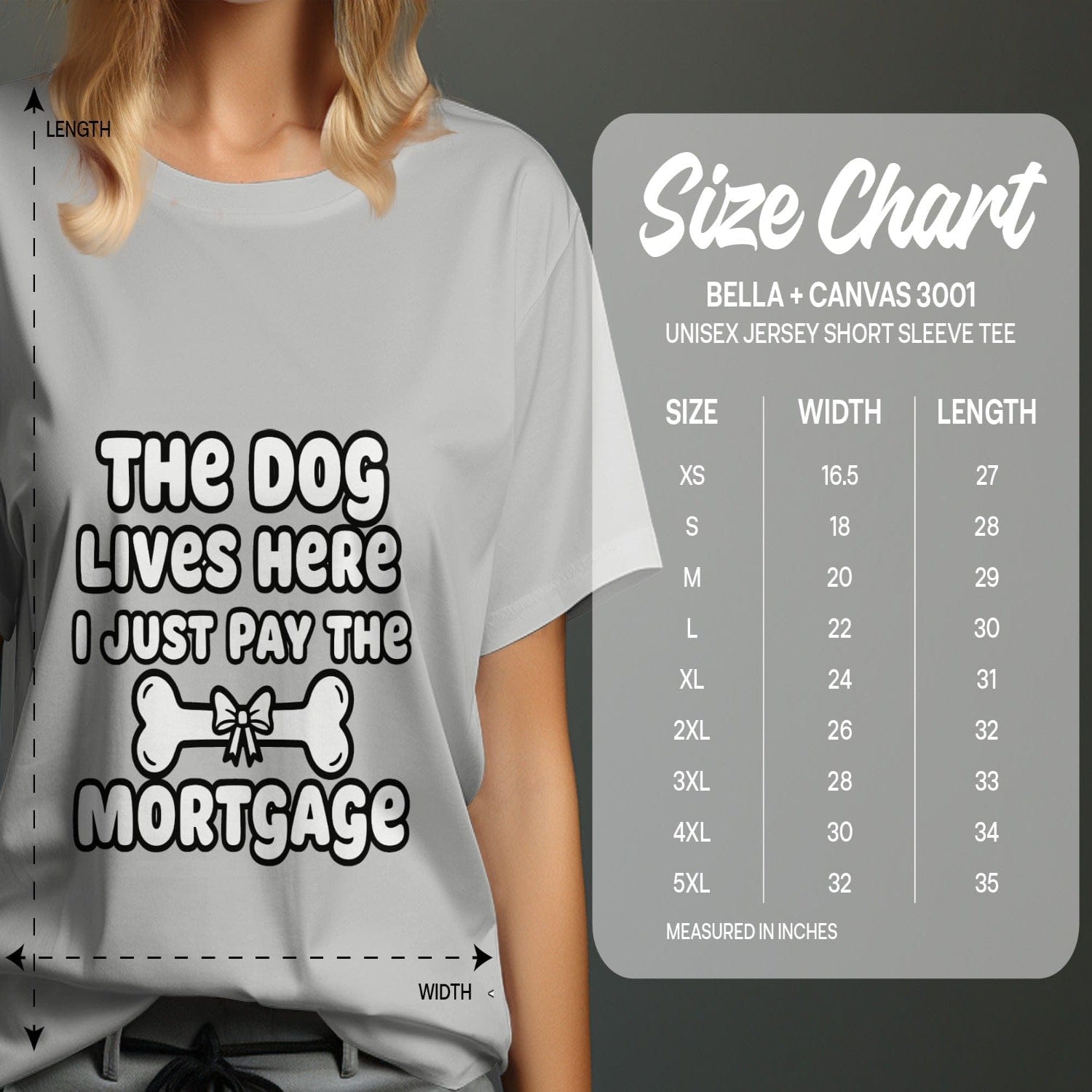 The Dog Lives Here I Just Pay The Mortgage Tee Shirt