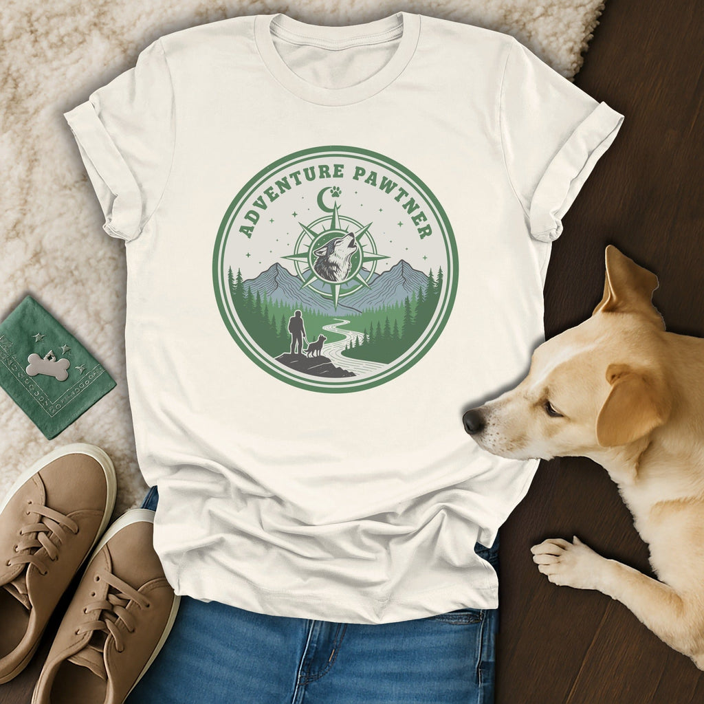 Adventure Pawtner Graphic Tee for Dog Lovers Shirt