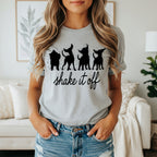 Shake It Off Dancing Dogs Tee Shirt Unique Design