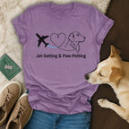 Wanderlust and Wagging Tails 🐶 T-Shirt