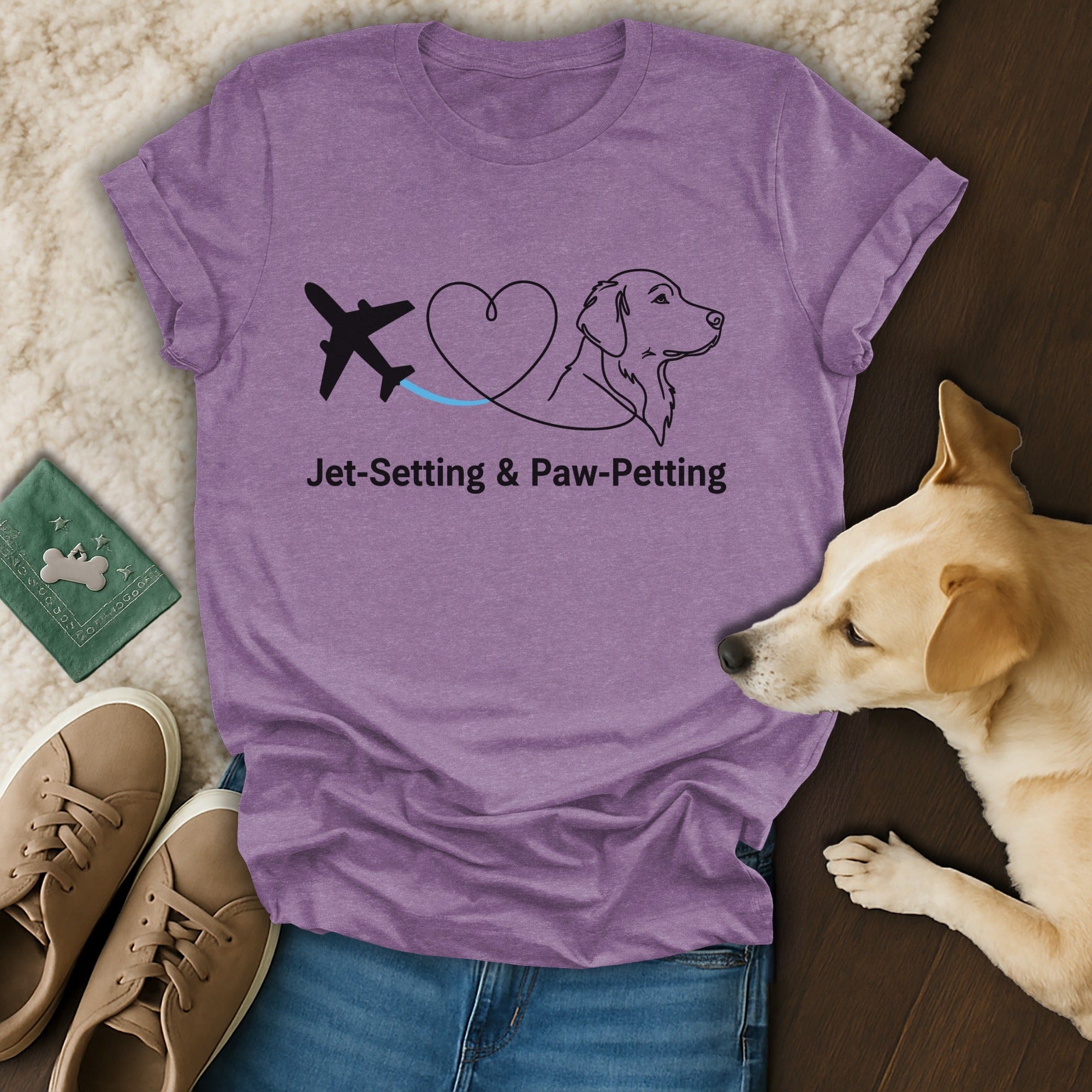 Wanderlust and Wagging Tails 🐶 T-Shirt