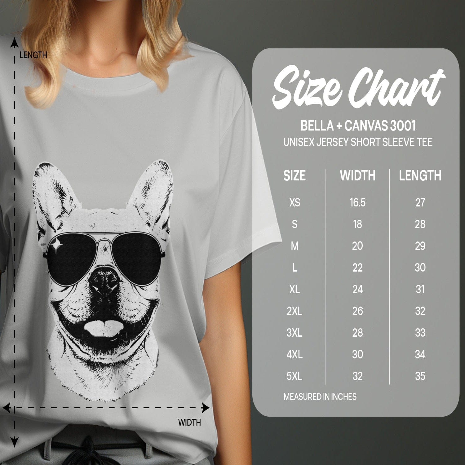 Cool French Bulldog with Sunglasses Short Sleeve Tee