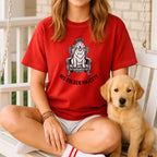 His Golden Majesty Graphic Red T-Shirt