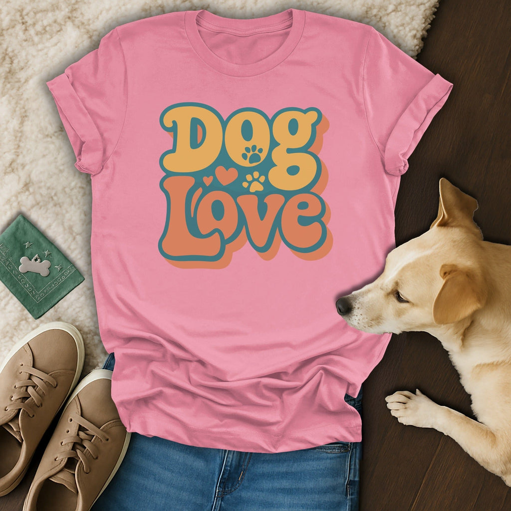 Retro Dog Love T-Shirt 🌻