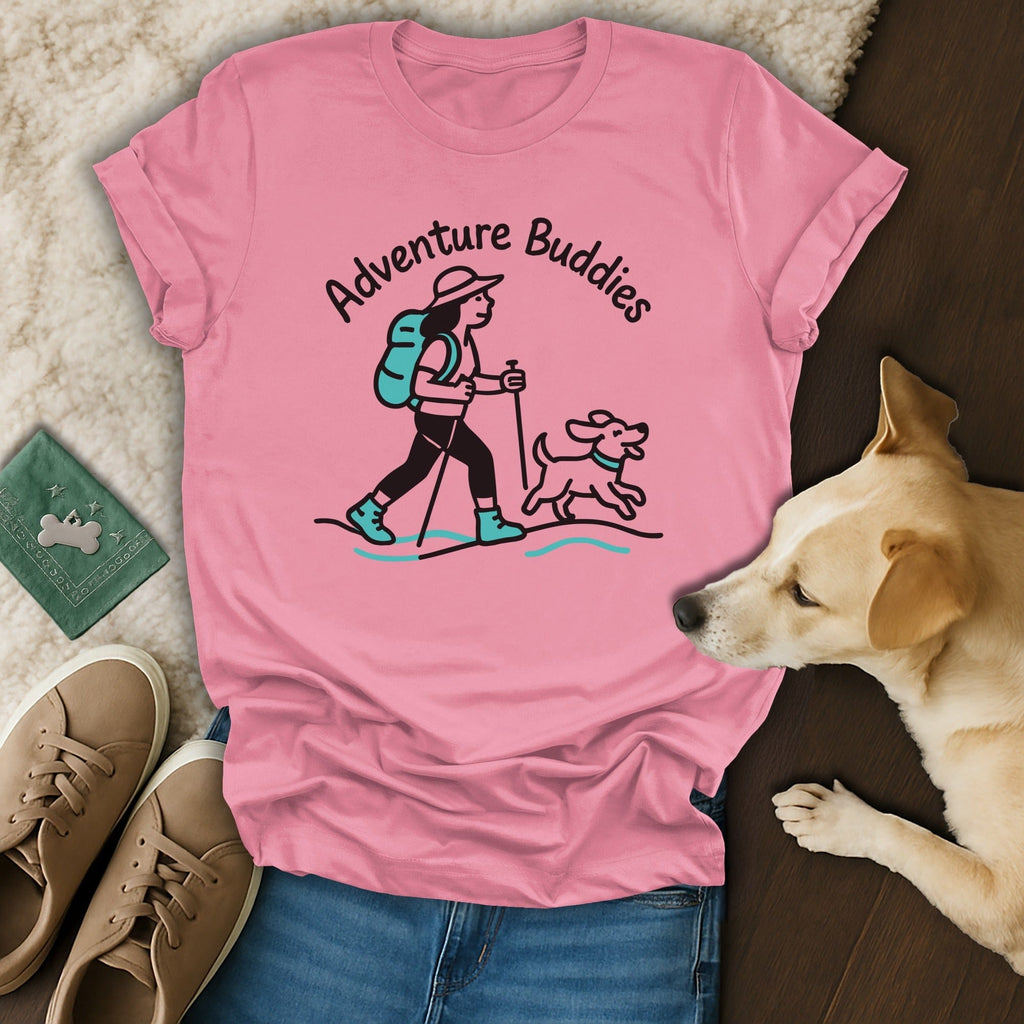 Adventure Buddies Hiking and Dog Walking Shirt