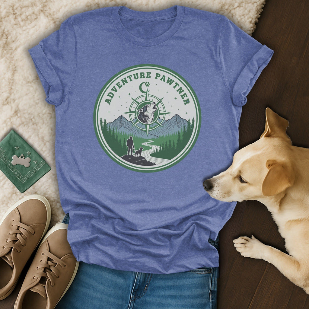 Adventure Pawtner Graphic Tee for Outdoor Dog Lovers