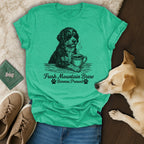 Fresh Mountain Brew Bernese Pressed Dog Coffee Sunglasses product type
Dog
Bernese
Coffee
Sunglasses
Mountain
Brew
Animal
Pet
Funny
Graphic
Design
Unique
Gift
Dog Lover
Bernese Mountain Dog
Bernedoodle
Teal Shirt
Green Tee
Cute Dog
Coffee Lover