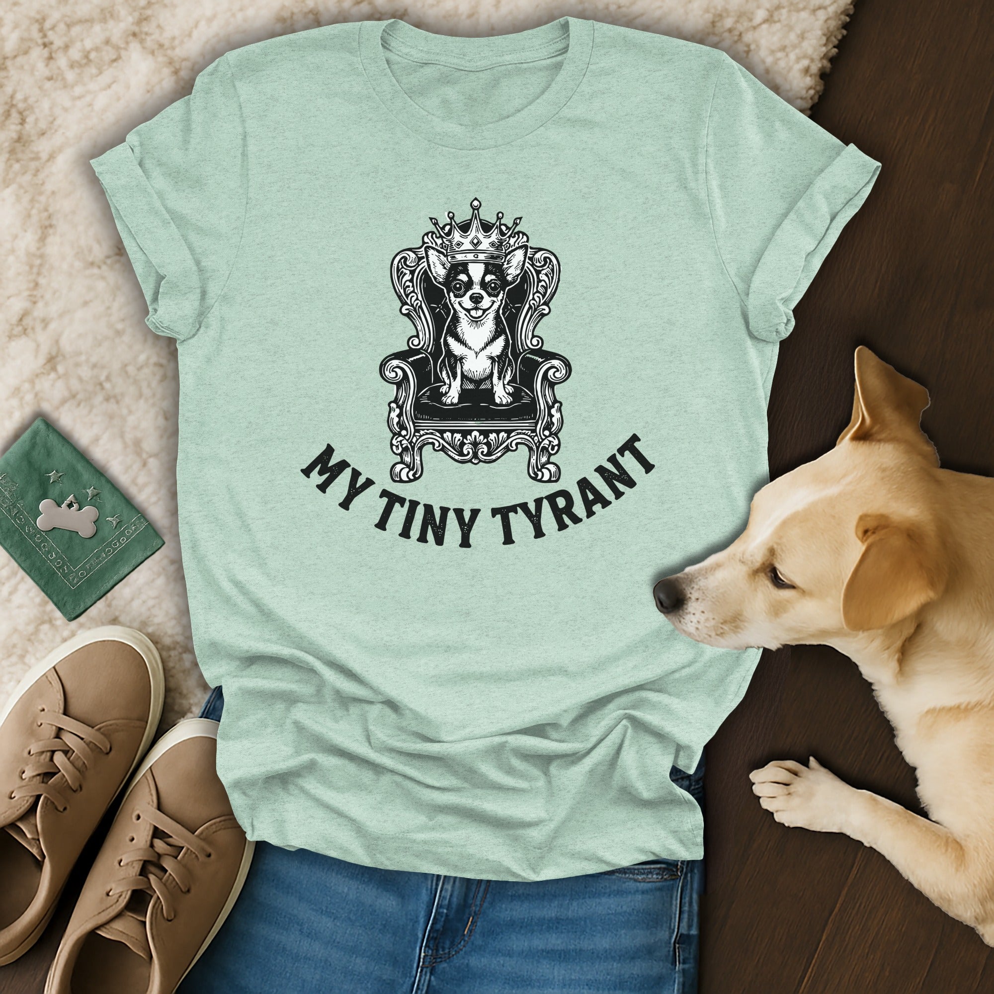 My Tiny Tyrant Cute Dog Illustration T-Shirt