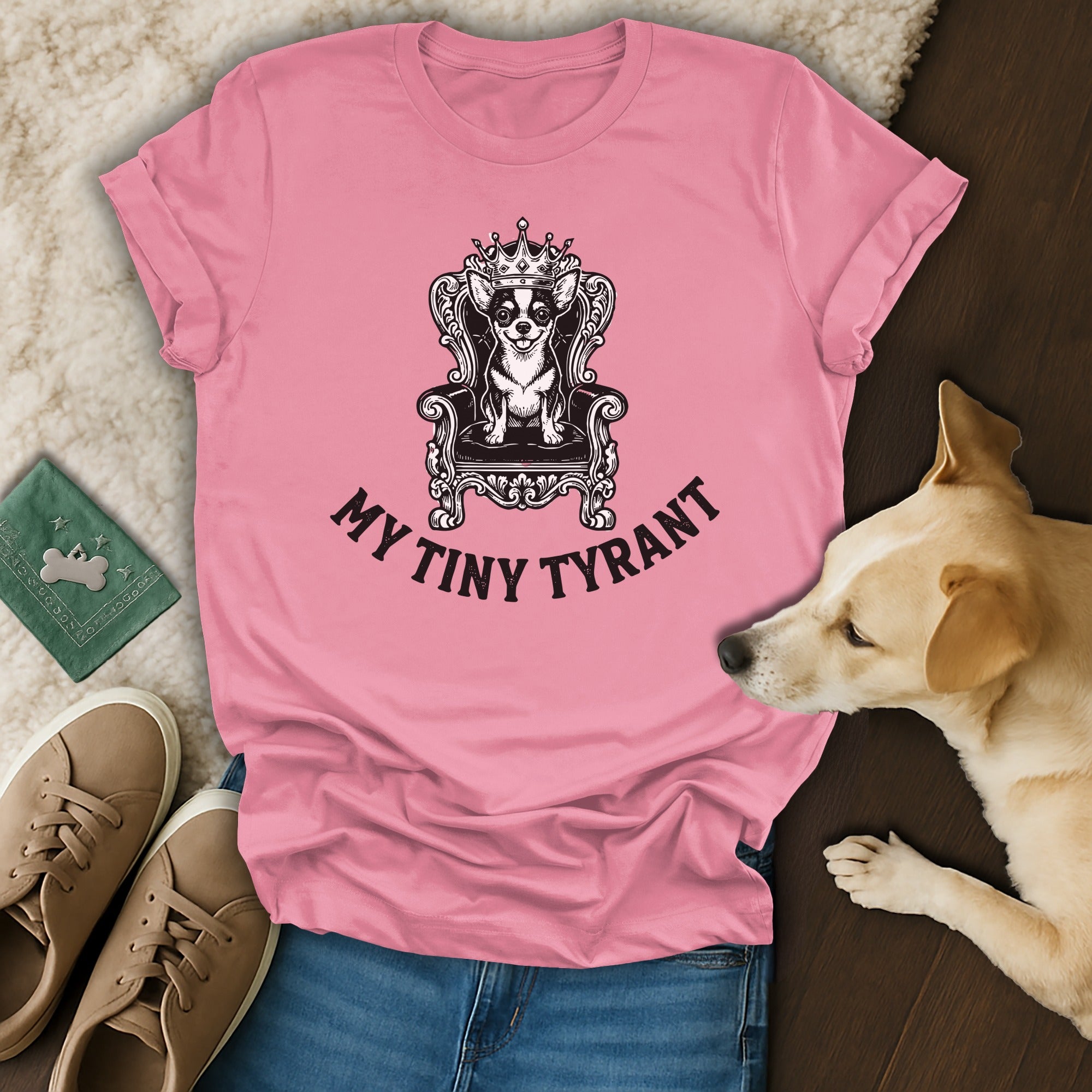 Pink My Tiny Tyrant Graphic Print T-Shirt