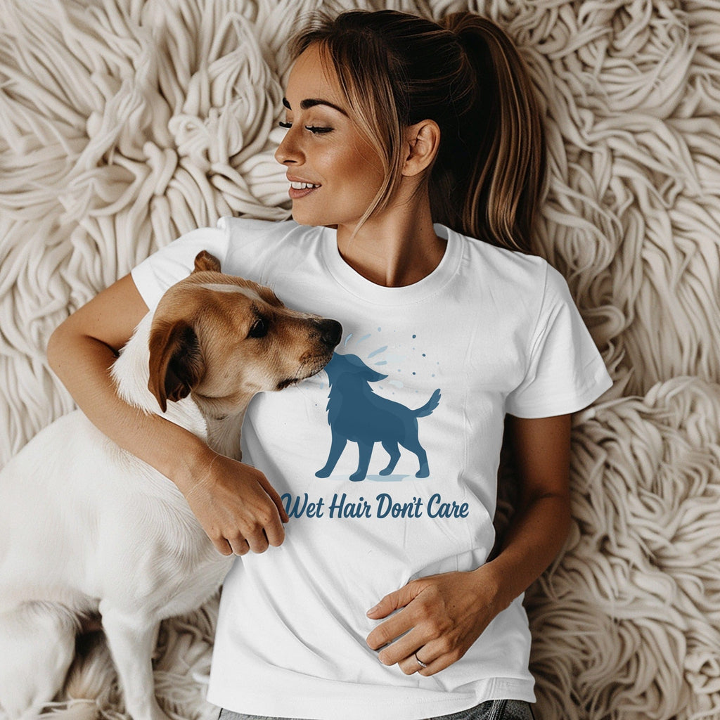 Wet Hair Don't Care Graphic Tee Casual Clothing