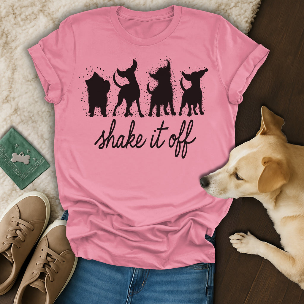 Shake It Off Dancing Dogs Graphic T-shirt