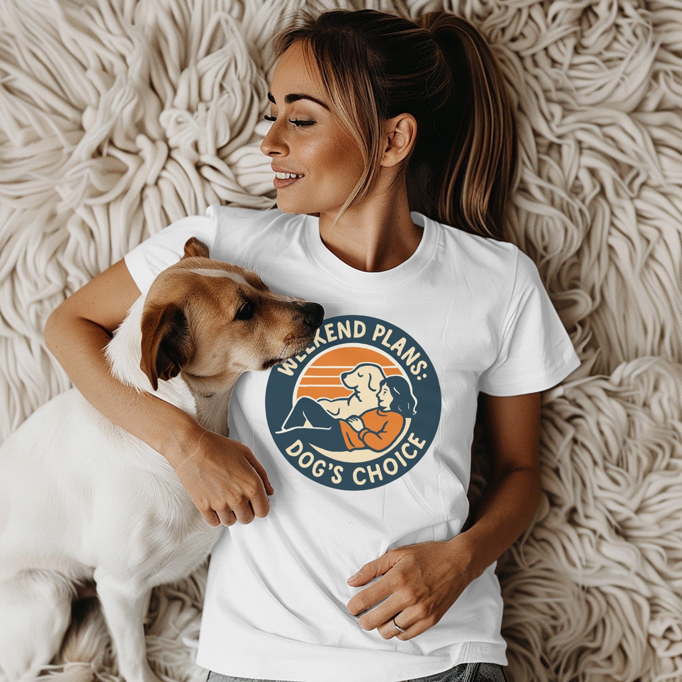 Weekend Plans Dog's Choice Funny Graphic T-Shirt