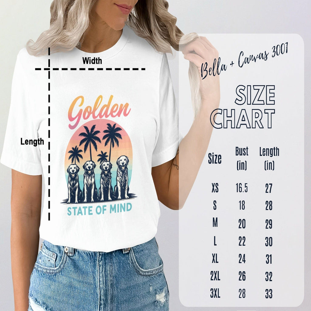 Golden State of Mind Dog Themed Tee Shirt