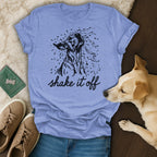Shake It Off Dog Illustration T-Shirt