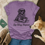 Golden Retriever Sunglasses Coffee Sip Wag Repeat product type