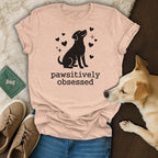 Pawsitively Obsessed Dog T-Shirt 🐾