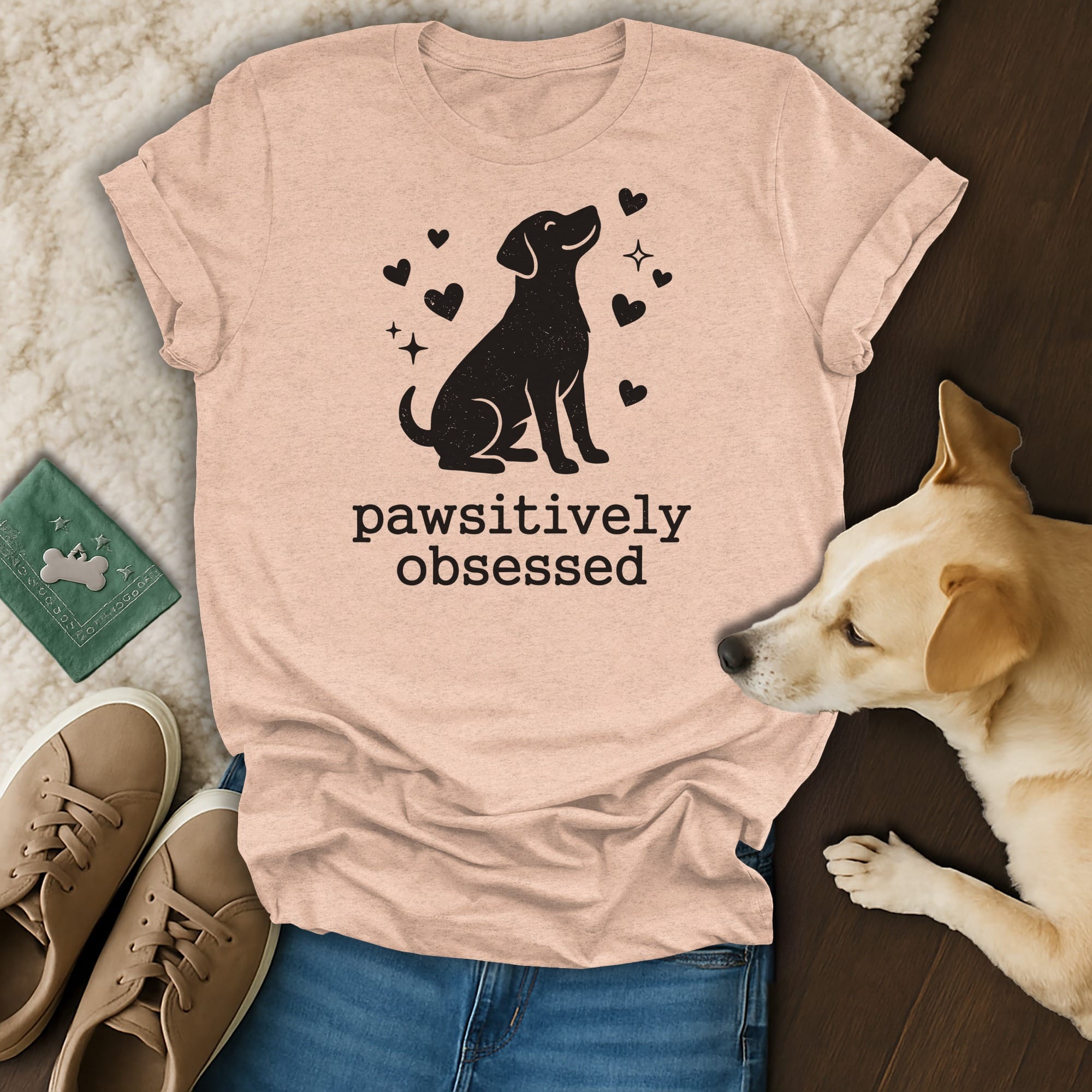 Pawsitively Obsessed Dog T-Shirt 🐾