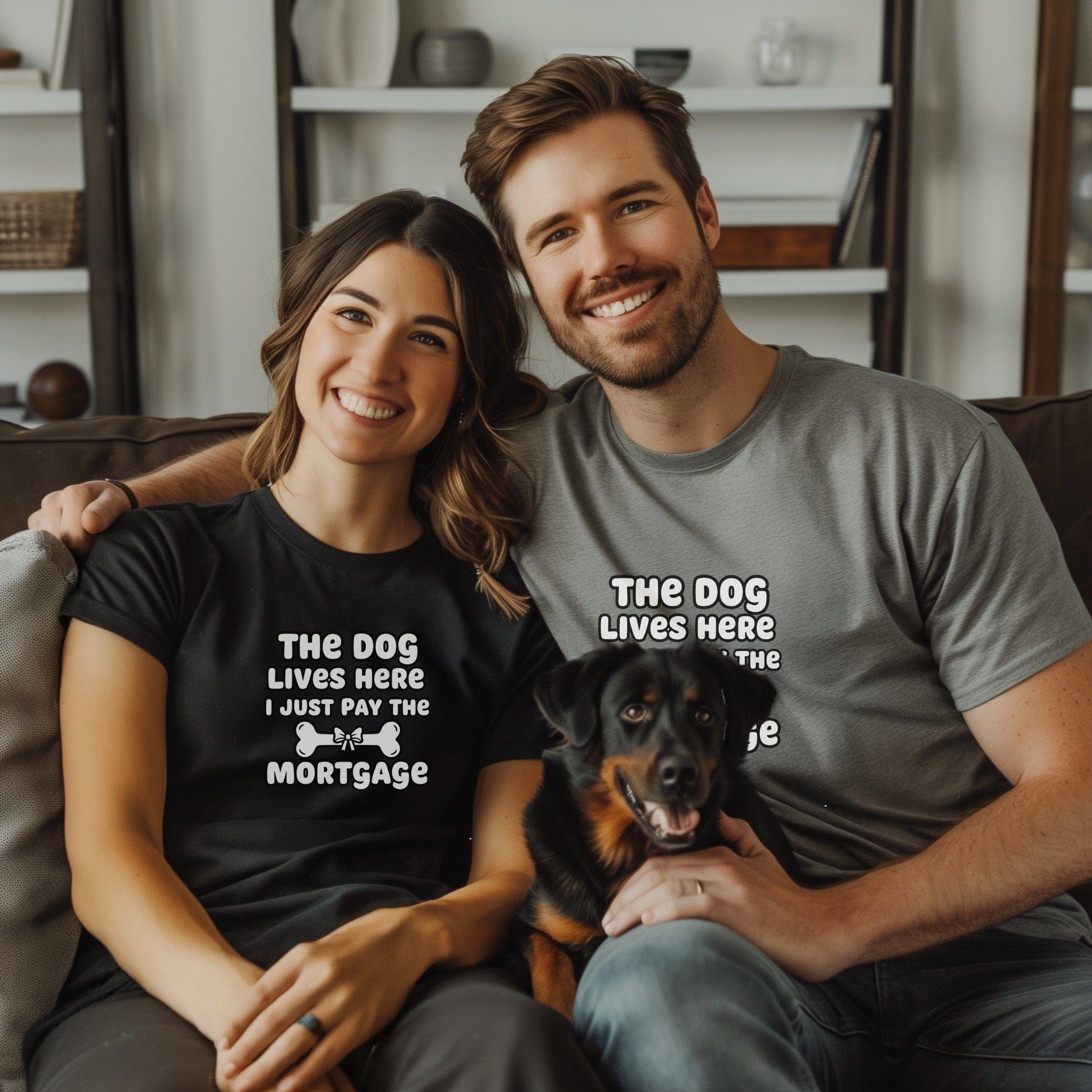 The Dog Lives Here I Just Pay the Mortgage T-shirt