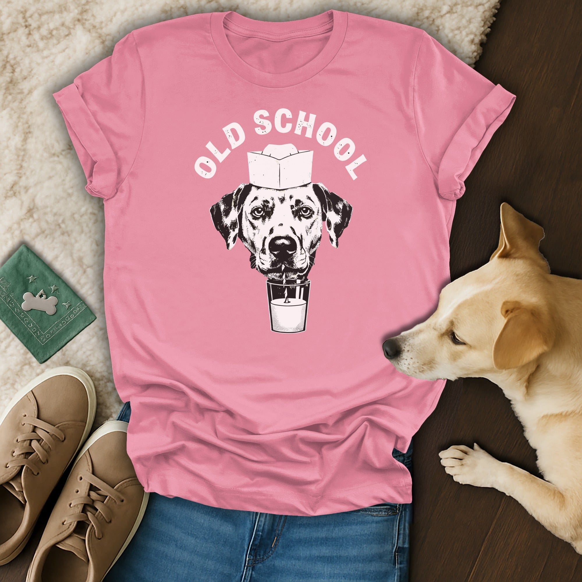 Old School Dog Vintage Graphic T-Shirt Product